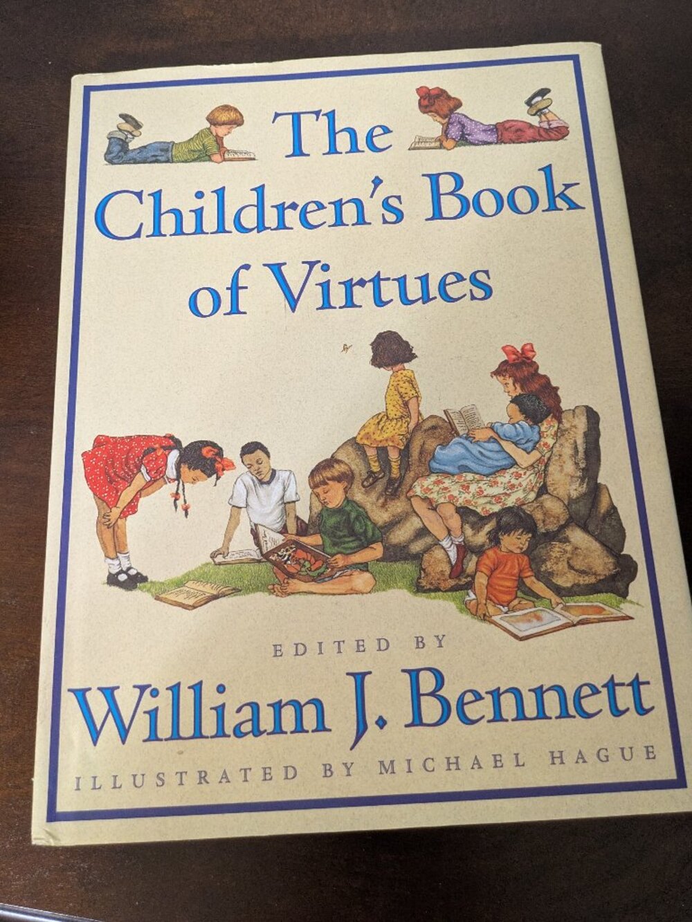 The Children's Book of Virtues Hardcover Book by William J. Bennett